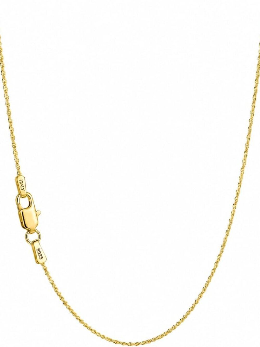 Dainty 14K/18K Gold Plated Sterling Silver Chain Necklace for Women, 14-24 Inch